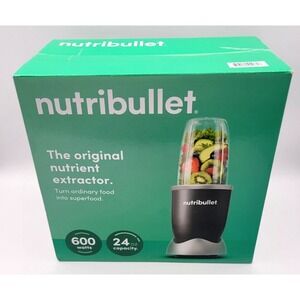 Nutribullet 600W Gray Blender  Factory Sealed New 24oz, Shakes, Smoothies
